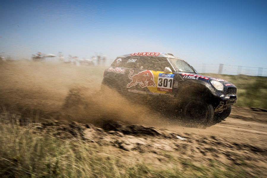 Nasser Al-Attiyah races during the 1st stage of Rally Dakar 2015 from Buenos Aires to Villa Carlos Paz, Argentina on January 4th, 2015
