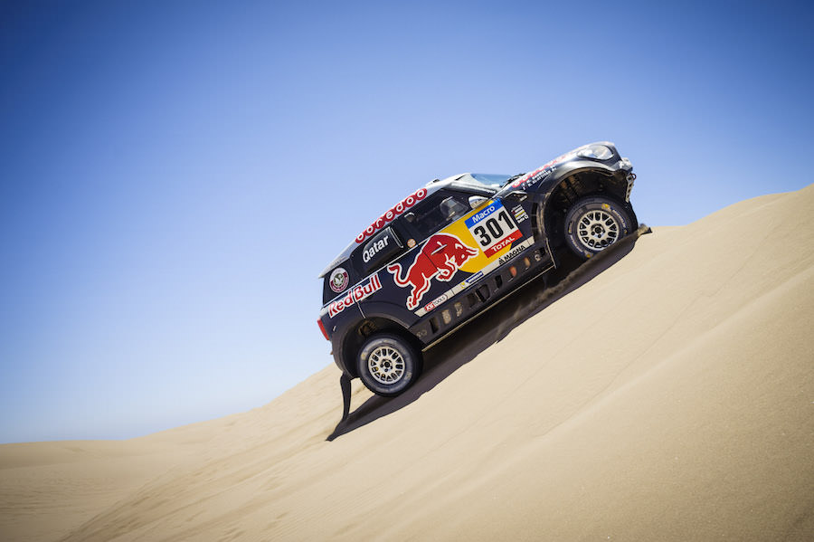 Nasser Al-Attiyah races during the 6th stage of Rally Dakar 2015 from Antofagasta to Iquique, Chile on January 9th, 2015