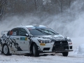 18 PLANGI SIIM EST Marek Sarapuu EST Mitsubishi Lancer Evolution X Siim Plangi Action during the 2015 European Rally Championship ERC Liepaja rally, from February 6 to 8th, at Liepaja, Lettonie. Photo Gregory Lenormand / DPPI