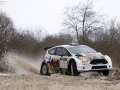03 ALEXEY LUKYANUK BLR Chervonenko Yevhen BLR Ford Fiesta Chervonenko Racing Action during the 2015 European Rally Championship ERC Liepaja rally, from February 6 to 8th, at Liepaja, Lettonie. Photo François Flamand / DPPI