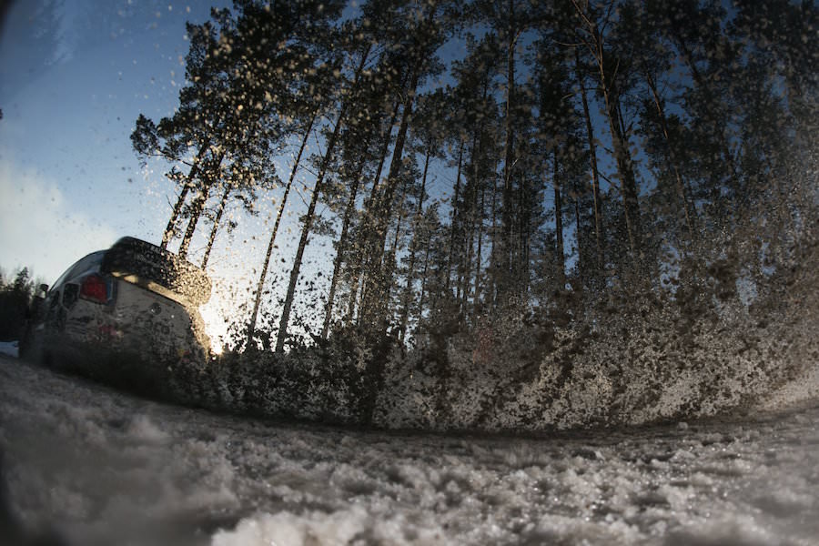 Sebastien Ogier performs during the FIA World Rally Championship 2015 in Hagfors, Sweden on February 14, 2015 // Jaanus Ree/Red Bull Content Pool // P-20150214-00397 // Usage for editorial use only // Please go to www.redbullcontentpool.com for further information. //