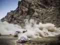 Nasser Al Attiyah and his co - driver Matthieu Baumel at the Shiraz Rally, Shiraz on May 7th. 2015