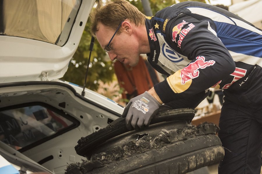 JAri Matti-Latvala seen during the FIA World Rally Championship 2015 in Salou, Spain on October 24, 2015