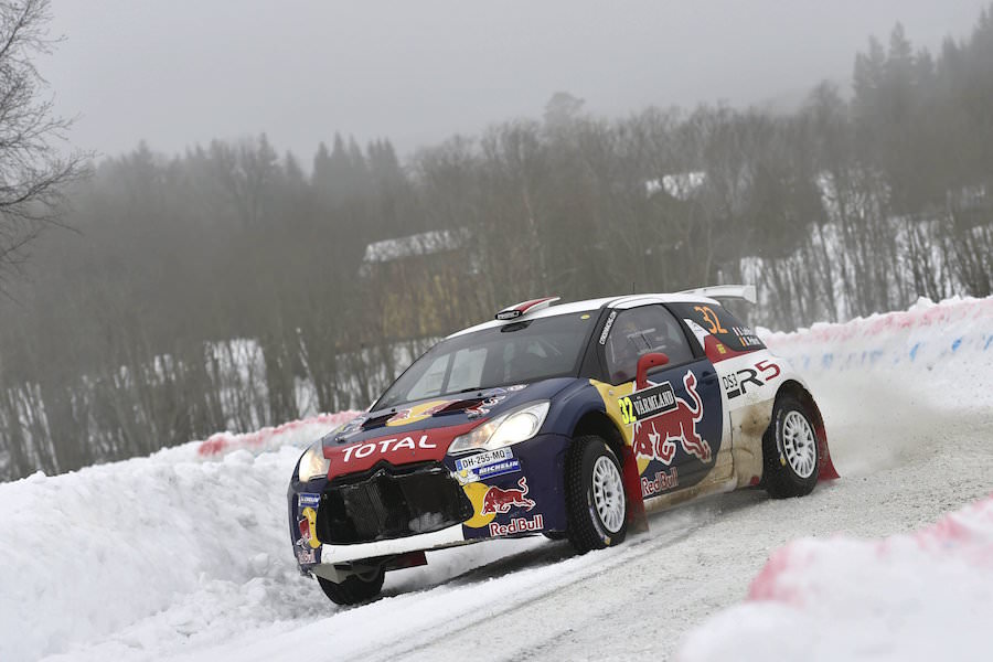 Stephane Lefebvre performs during the FIA World Rally Championship 2015 in Hagfors, Sweden on February 12, 2015 // @tWorld / Red Bull Content Pool // P-20150216-00137 // Usage for editorial use only // Please go to www.redbullcontentpool.com for further information. //