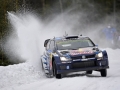 Sebastien Ogier performs during the FIA World Rally Championship 2015 in Hagfors, Sweden on February 12, 2015 // Volkswagen Motorsport/Red Bull Content Pool // P-20150216-00012 // Usage for editorial use only // Please go to www.redbullcontentpool.com for further information. //