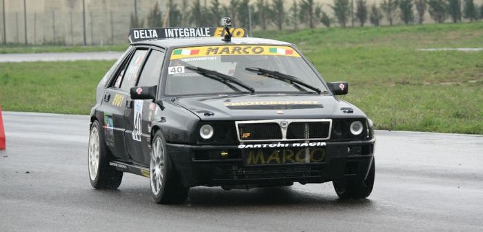 La Lancia Delta Evo di Marco Pippa in Azione