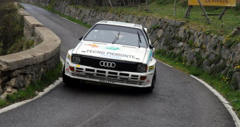 Negri al volante della sua Audi quattro gruppo B