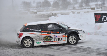 La Skoda Fabia Andos con al volante Ivan Carmellino