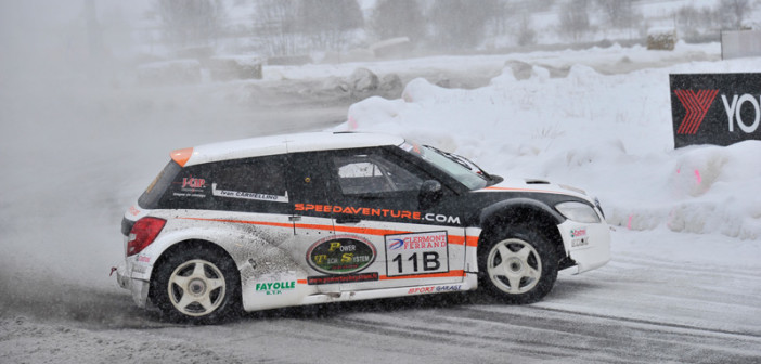 La Skoda Fabia Andos con al volante Ivan Carmellino