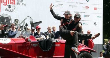 Mozzi sul podio della Mille Miglia