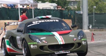 La Lotus Exige di Michele Zaniboni vincitore del 6° rag.