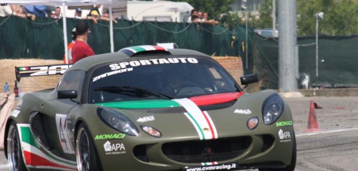 La Lotus Exige di Michele Zaniboni vincitore del 6° rag.