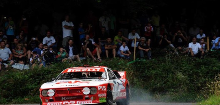 La Lancia rally 037 di Pedro sulle speciali di Cremona