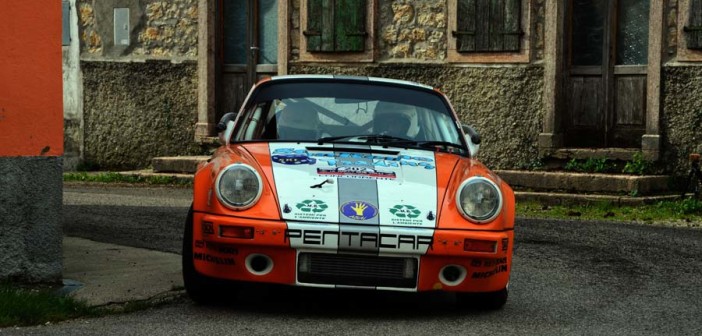 La Porsche 911 di Montini in azione