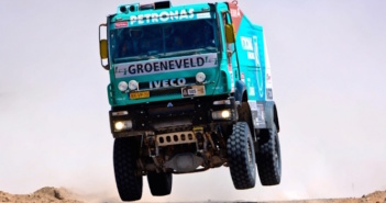 L'olandese De Rooy in azione con il camion Iveco