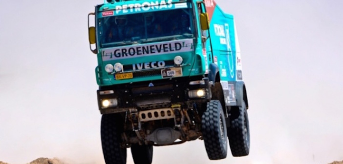 L'olandese De Rooy in azione con il camion Iveco