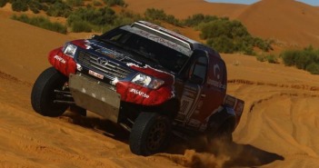 Il Toyota Hilux di Loomans sulle piste Africane