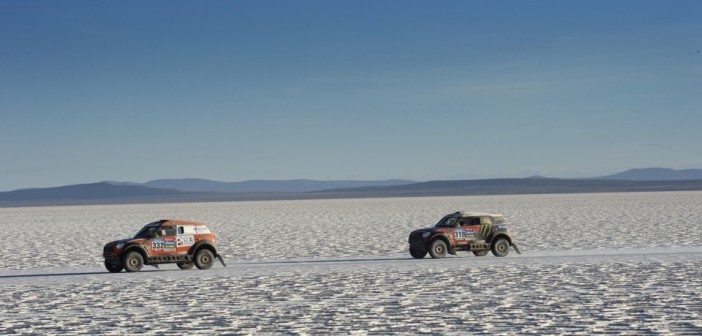 Due Mini All4 Racing in azione nell'ultima Dakar