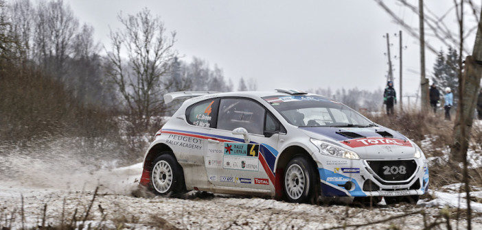 Craig Breen e Scott Martin  con la Peugeot 208 T16 ufficiale vincono il Liepaja, seconda prova del Campionato Europeo