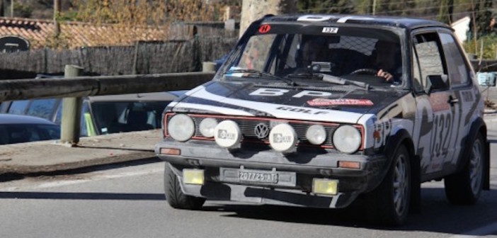 Zanchi-Agnese, vincitori del Montecarlo storico con la Golf GTI.