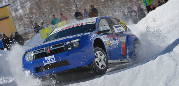 La Dacia di Emilie Petit sul circuito di Cervinia