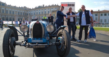 La Bugatti con cui gli argentini Tonconogy-Berisso hanno vinto la Mille Miglia.