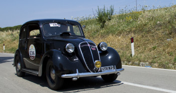La Fiat 508C del 1939 con cui Moceri-Dicembre hanno vinto il Giro di Sicilia.