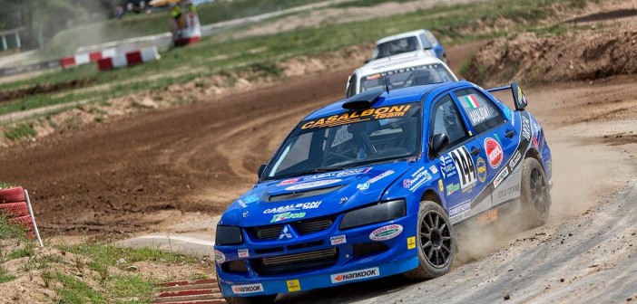 La Mitsubishi di Casalboni in azione.