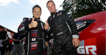 MAKINEN BOSS IN TOYOTA Akio Toyoda e Tommi Makinen al debutto della GT86
