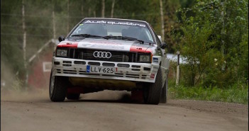 Latvala domina sulle strade di casa anche tra le auto storiche del Lahti con la sua Audi Quattro.