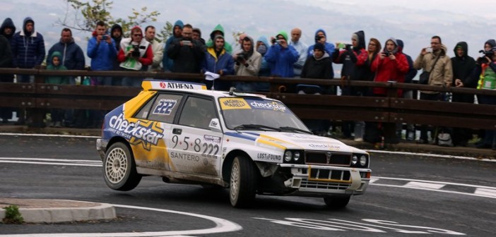 Tony Cairoli in acrobazia verso il successo nel Rallylegend.