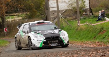 La Citroen DS3 WRC di Cherain sulle strade del Condroz.