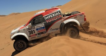 De Villiers in azione sull'Hilux