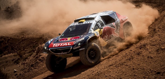 La Peugeot di Peterhansel vola verso La Rioja