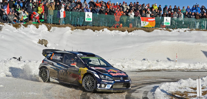 Jari-Matti Latvala e la sua Polo in azione.