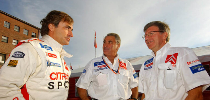 Jean Claude Vaucard il padre della Xsara con Sainz e Frequelin.