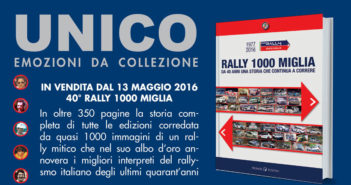 Il promo del libro sulla storia del rally 1000 Miglia in vendita da oggi.