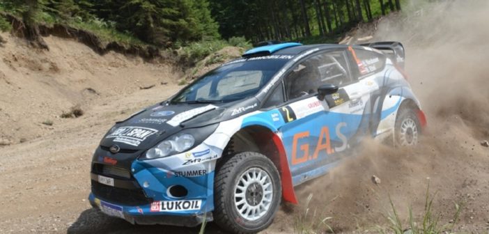 La Fiesta WRC di Neubauer in azione