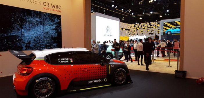La Citroen C3 WRC presentata al salone di Parigi