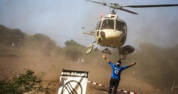 Lo spiegamento di mezzi della sicurezza della Dakar