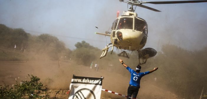 Lo spiegamento di mezzi della sicurezza della Dakar