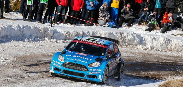 La Fiesta R5 Evo di Evans al Montecarlo 2016