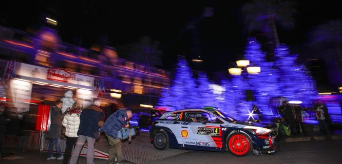 La vettura di Paddon qualche ora prima al via di Montecarlo