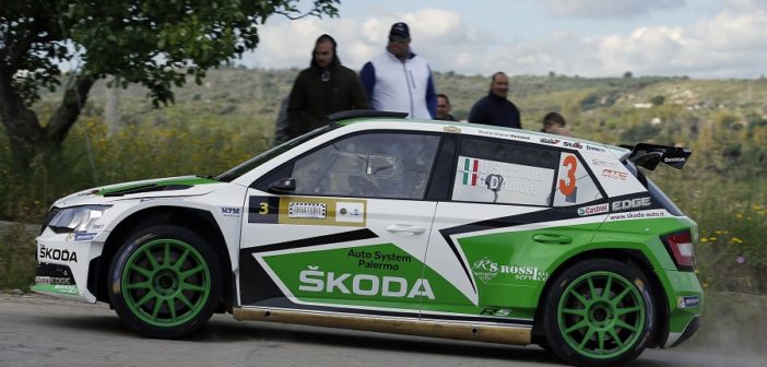 La Fabia di Scandola nello shakedown pomeridiano.