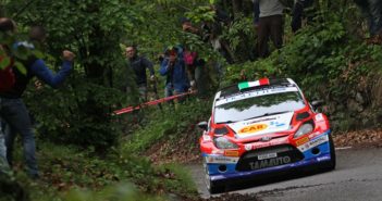 FORD RIPARTE DALL’ELBA Stefano Albertini con la Fiesta WRC allo scorso rally Mille Miglia.