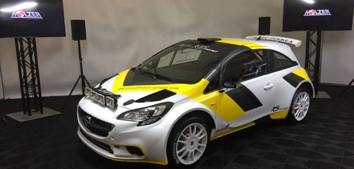 La Opel Corsa R5 Concept presentata da Holzer in Portogallo.