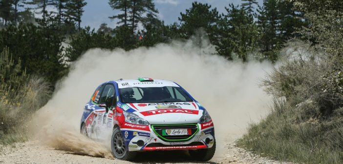 La Peugeot 208 VTI di Ciuffi sugli sterrati del Diois.