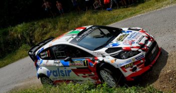 La Ford Fiesta WRC di Albertini brinda al prosecco