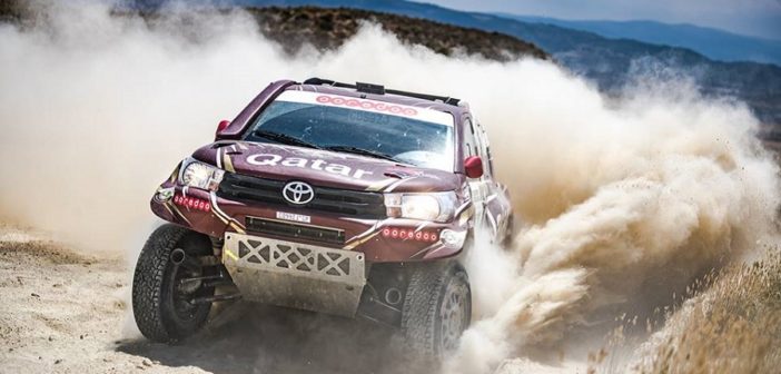 L'Hilux di Nasser sulle piste della Baja Aragon