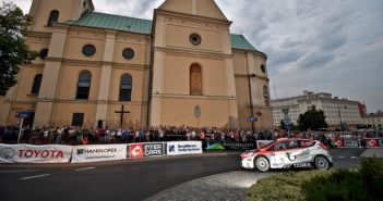 La Ford Fiesta R5 di Bouffier sulle strade di Rzeszow